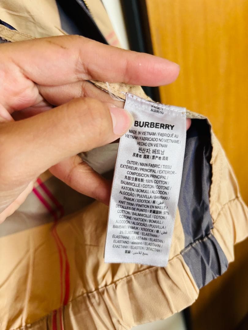 BURBERRY チェック柄 モッズコート L