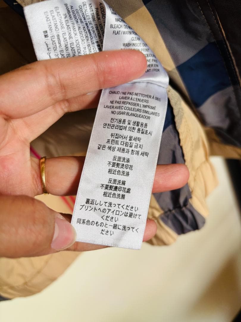 BURBERRY チェック柄 モッズコート L