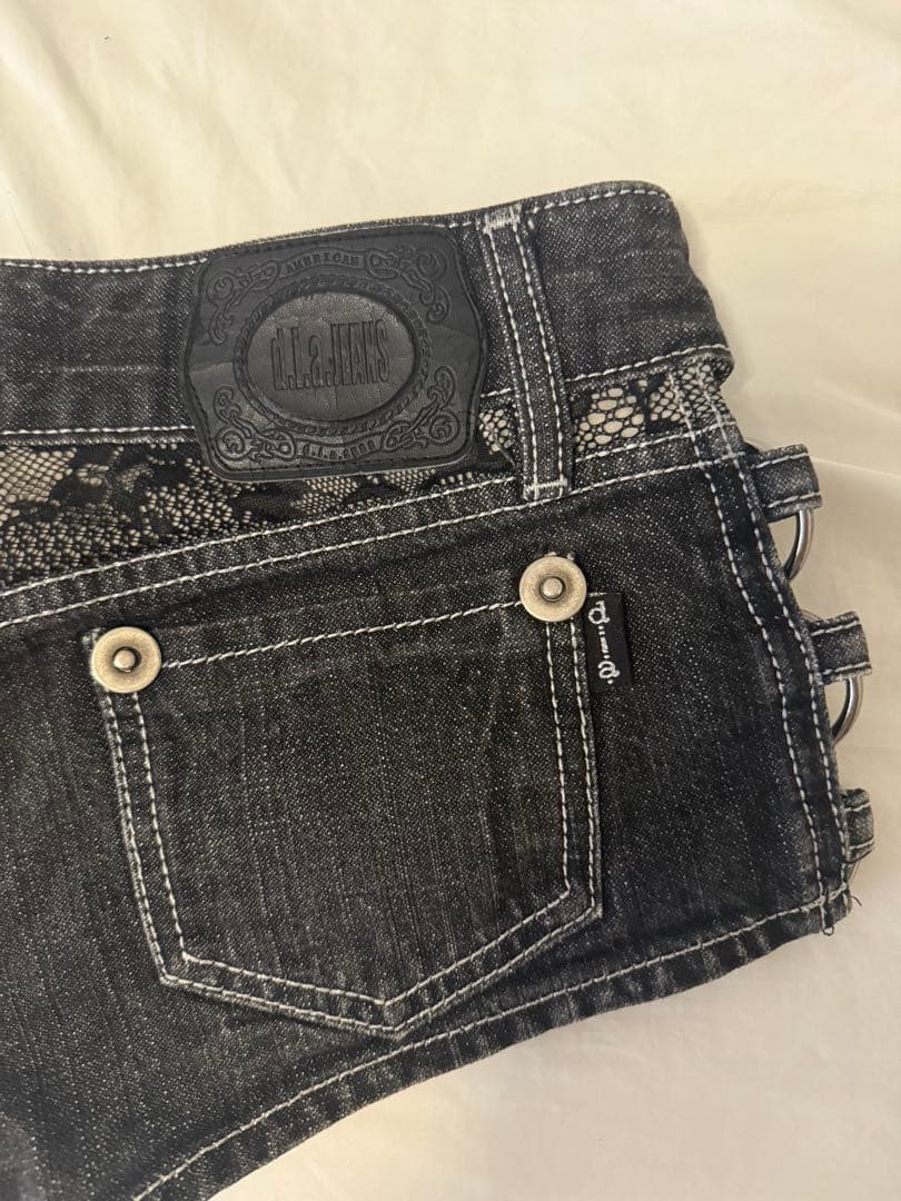 d.i.a. ブラックデニムショートパンツ レア