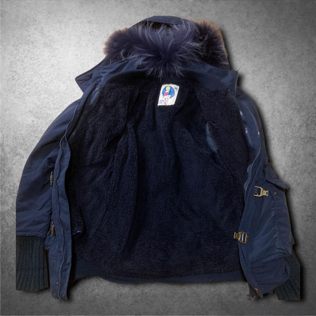 00s archive ファージャケット ギミック ネイビー Y2K グランジ