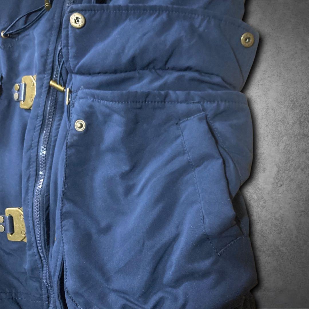 00s archive ファージャケット ギミック ネイビー Y2K グランジ