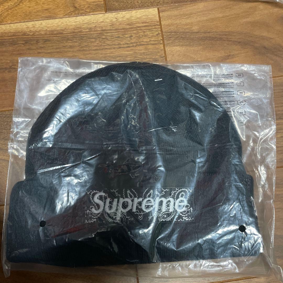 帽子 Supreme Bandana Box Logo Beanie Black