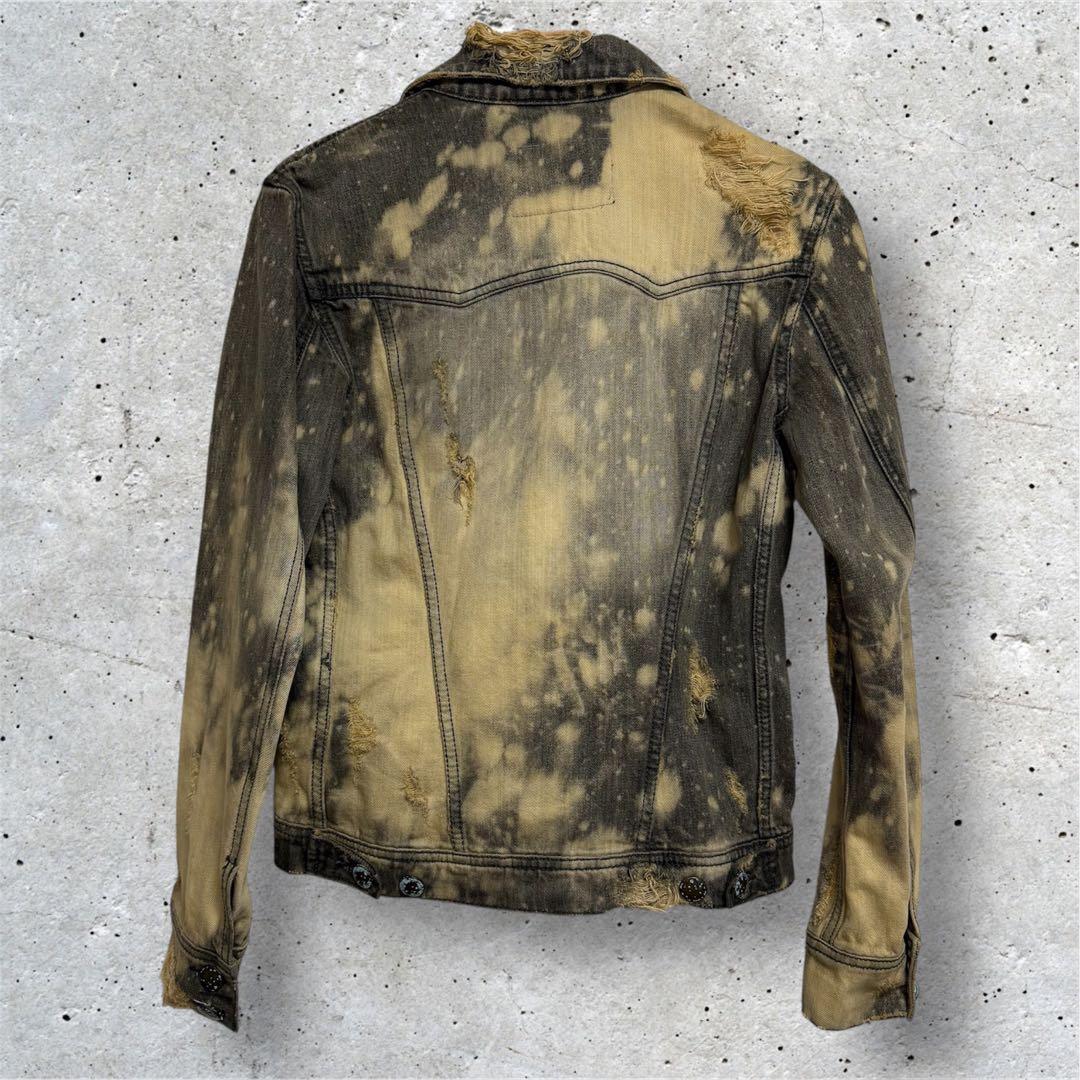 【入手困難】00s Y2K goa ダメージ デニムジャケット 韓国 古着 ゴア