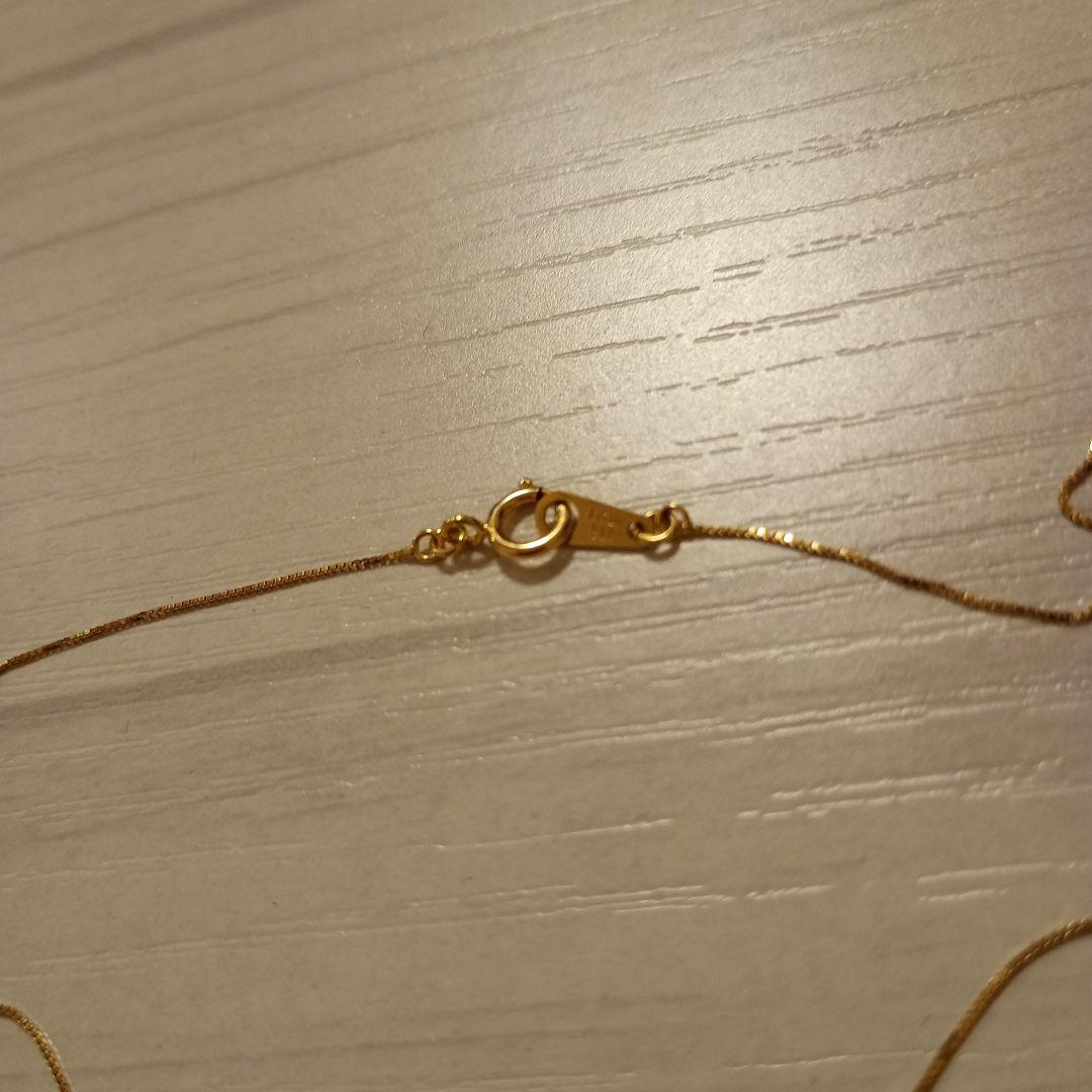 18金　18k ゴールド ダイヤモンドクロスネックレス