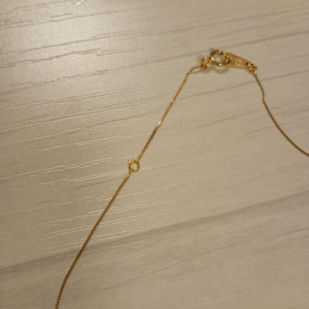 18金　18k ゴールド ダイヤモンドクロスネックレス