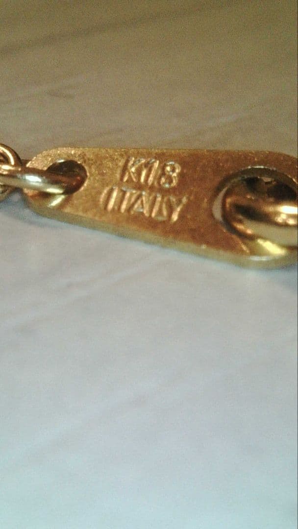 18金　18k ゴールド ダイヤモンドクロスネックレス