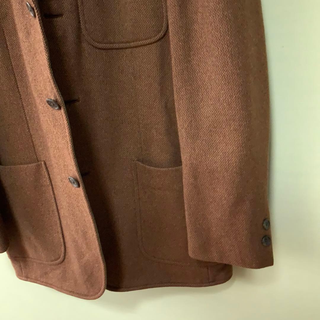 キャメル100%PaulStuartポールスチュアート ハンティングジャケットM