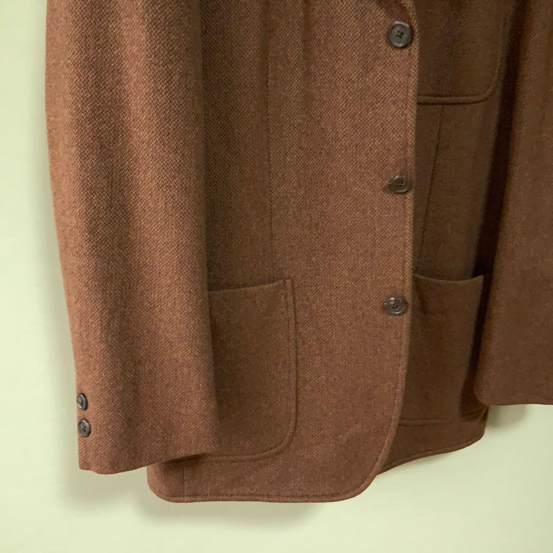 キャメル100%PaulStuartポールスチュアート ハンティングジャケットM