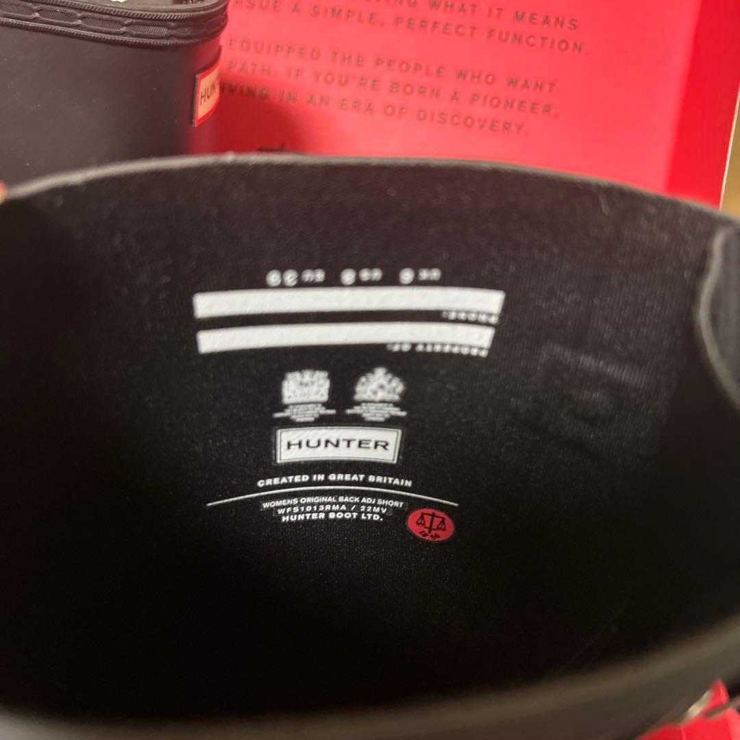 新品　HUNTERハンター レインブーツ　長靴　24.5-25センチ　39