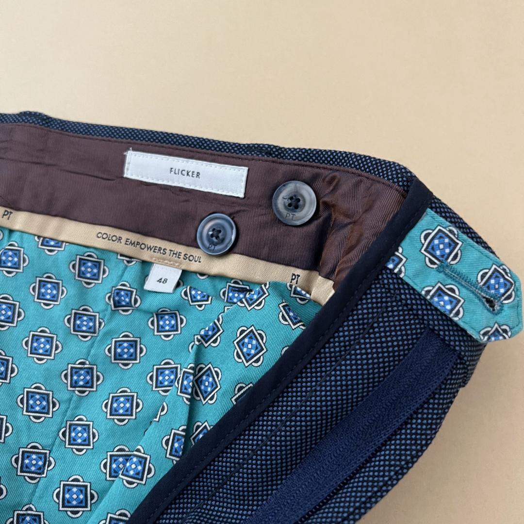 新品PT TORINO 48 上質シルエットスラックス　定価4～５万円