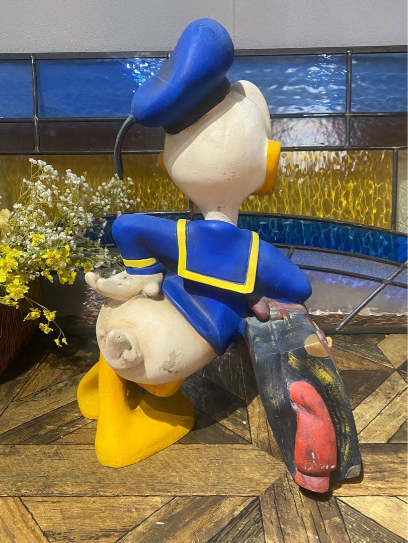 希少 Big ドナルドダック フィギュア 当時物 ディズニー アンティーク