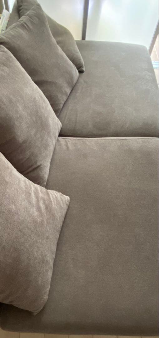 みゆ タンスのゲン ローソファ カバー 座面 広いクッション付き リビング