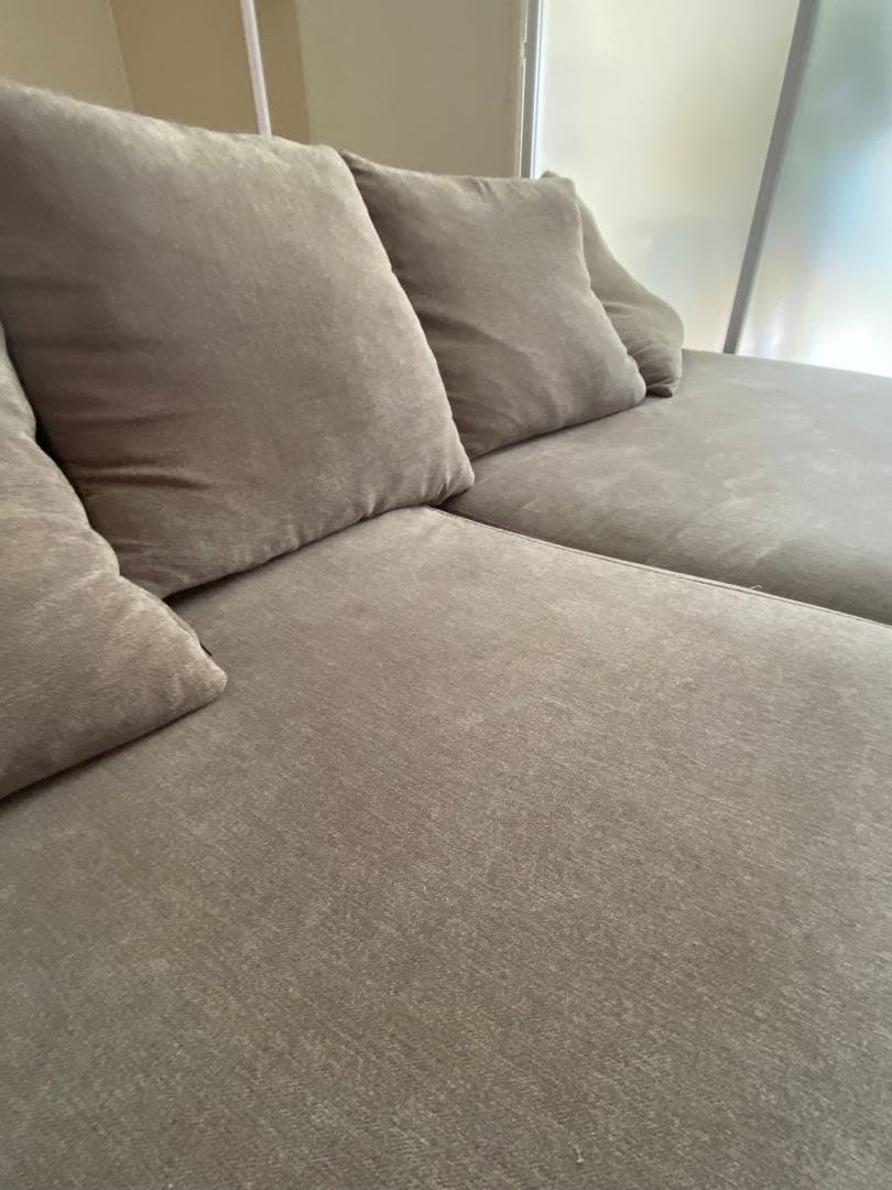 みゆ タンスのゲン ローソファ カバー 座面 広いクッション付き リビング