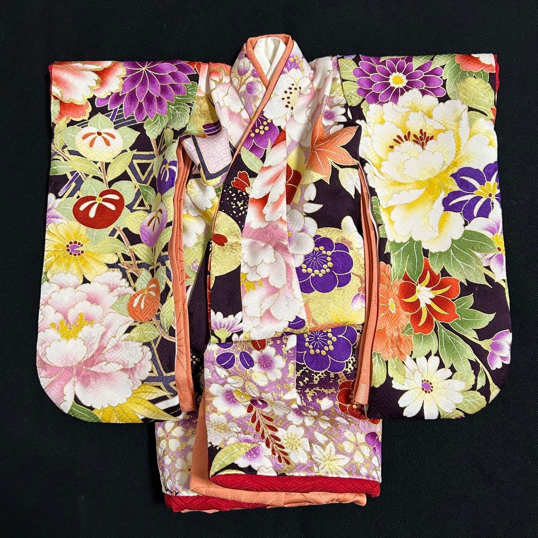 市松人形12号比翼仕立て正絹着物　アンティークドール　ビスクドール