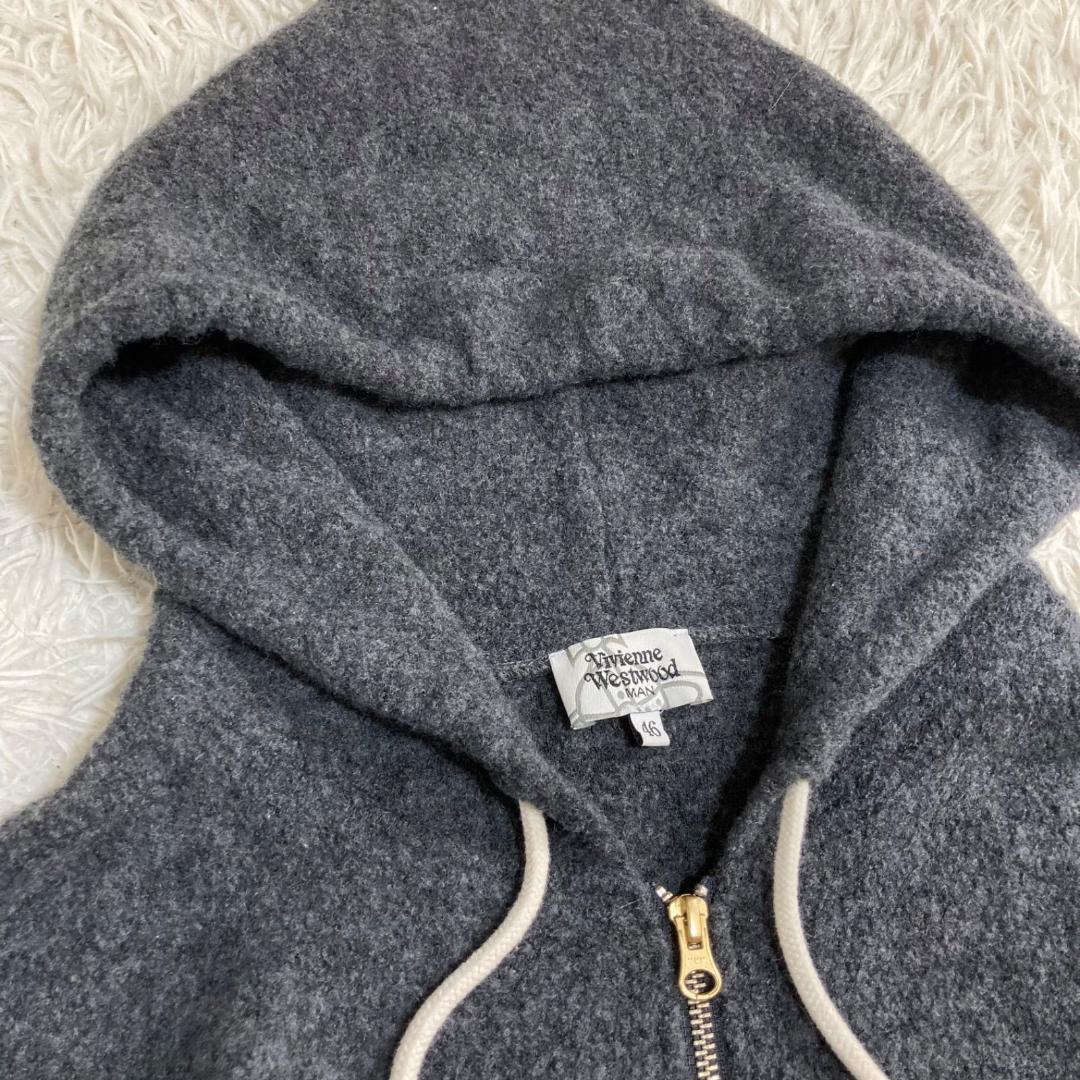 15892✨ヴィヴィアンウエストウッド 魔女フード パーカー/46/ウール
