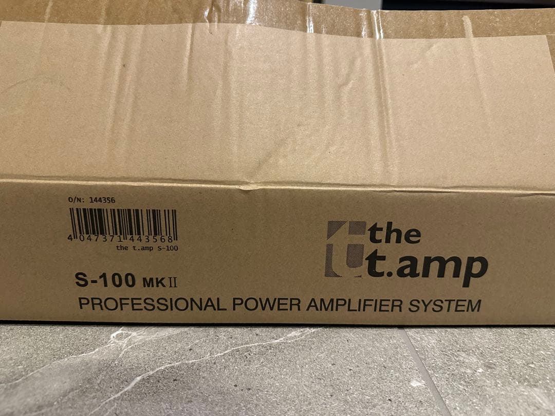 【美品】ドイツ製パワーアンプ　thomann S-100mk2 新品未使用
