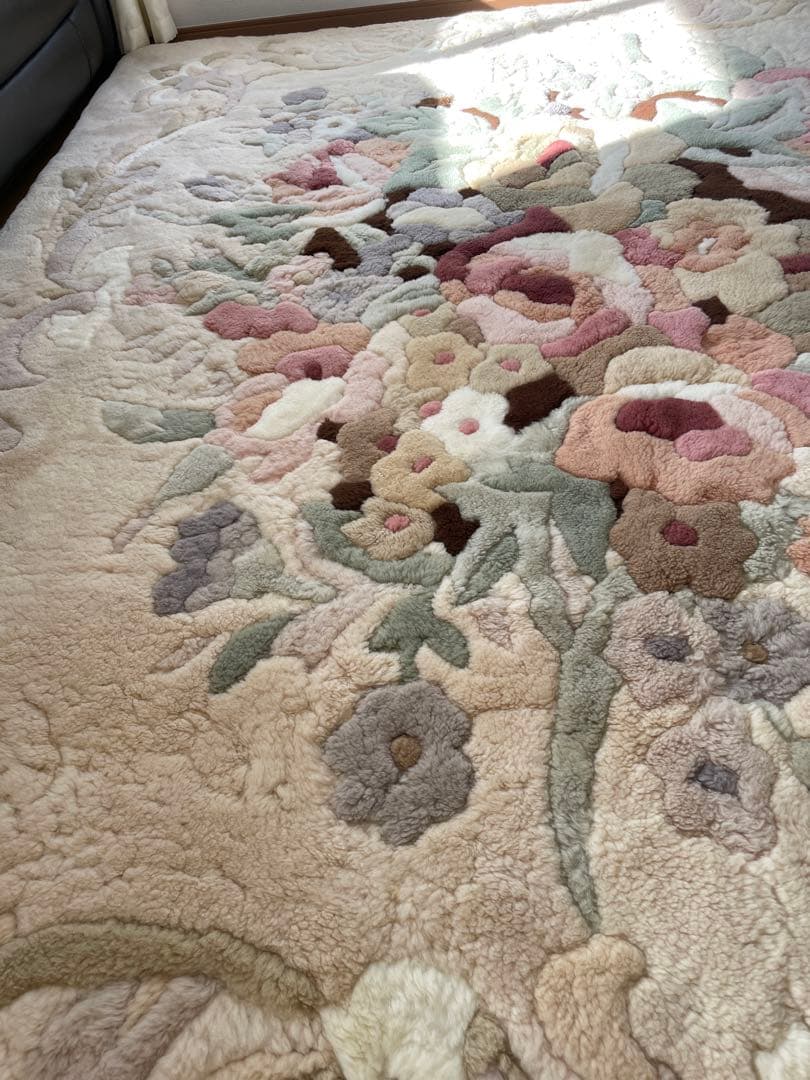 京都西川 ROSE ハイエンドライン オーストラリア産ショーンラム ムートンラグ