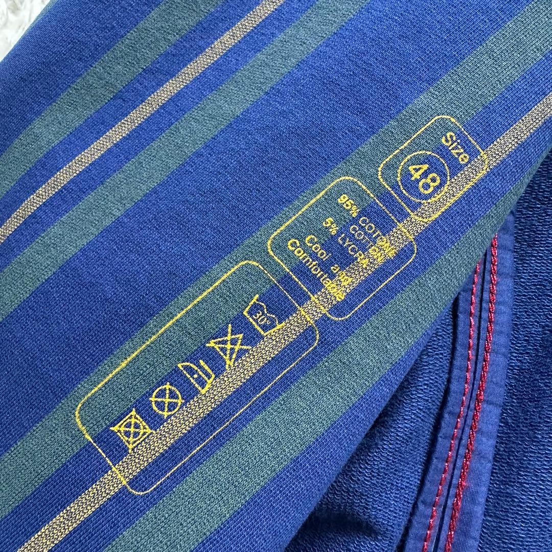 トム様用　チルコロ　CIRCOLO ジャケット　コットン　ストライプ　ブルー