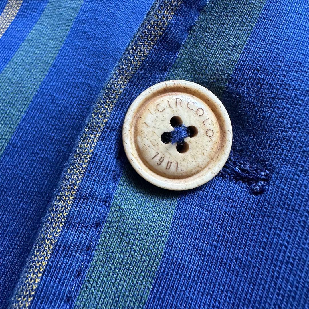 トム様用　チルコロ　CIRCOLO ジャケット　コットン　ストライプ　ブルー