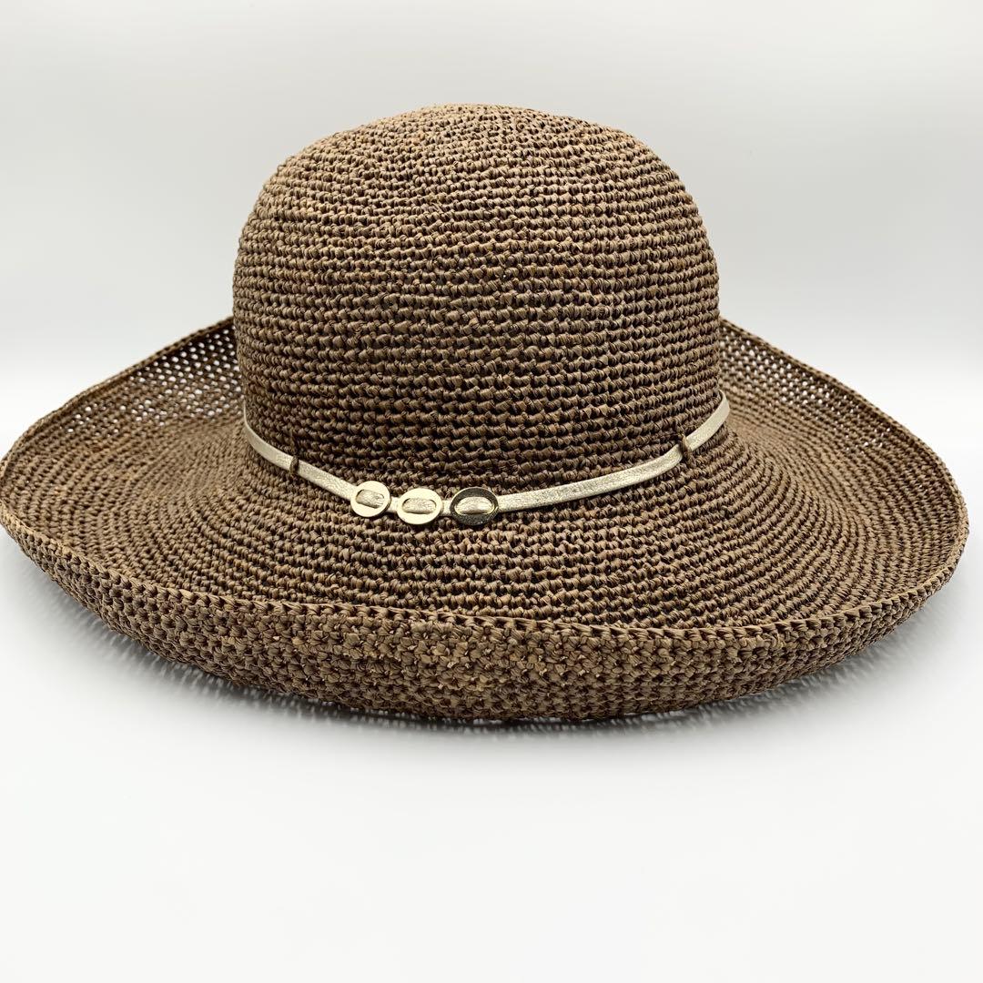 美品✨HELEN KAMINSKI 麦わら帽子 レディース ラフィア ハット.