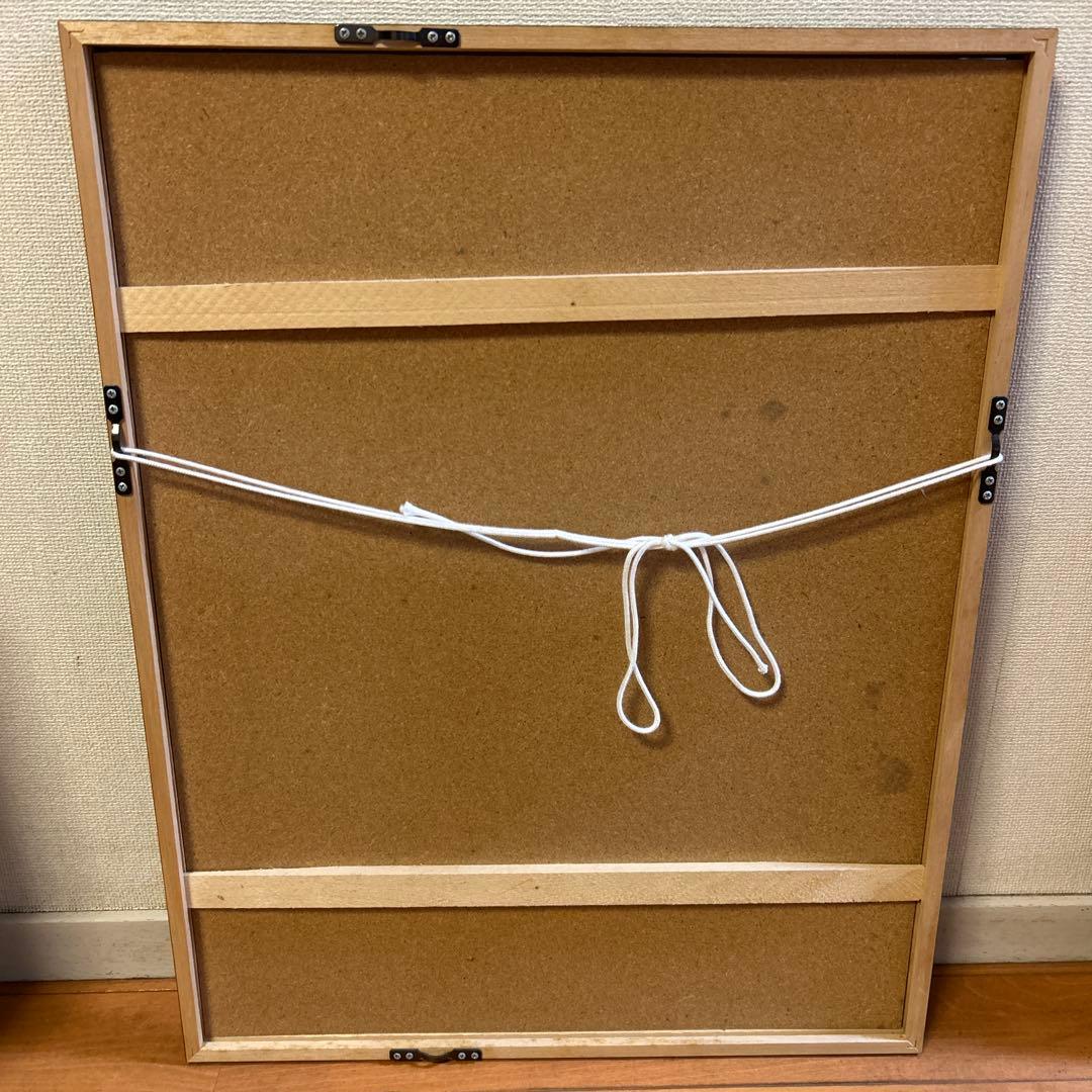 風景版画 黒いフレーム付き