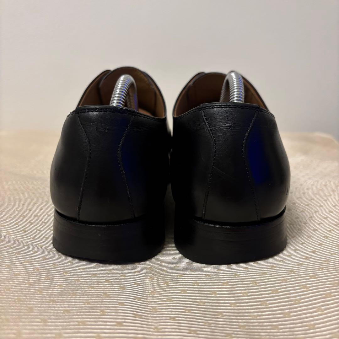 スコッチグレイン HG-9106ストレートチップ 内羽根 黒 25.5