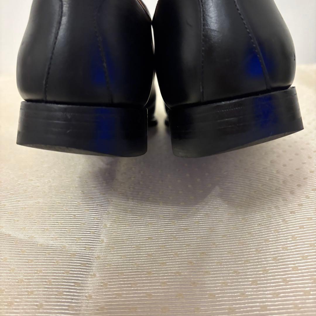 スコッチグレイン HG-9106ストレートチップ 内羽根 黒 25.5