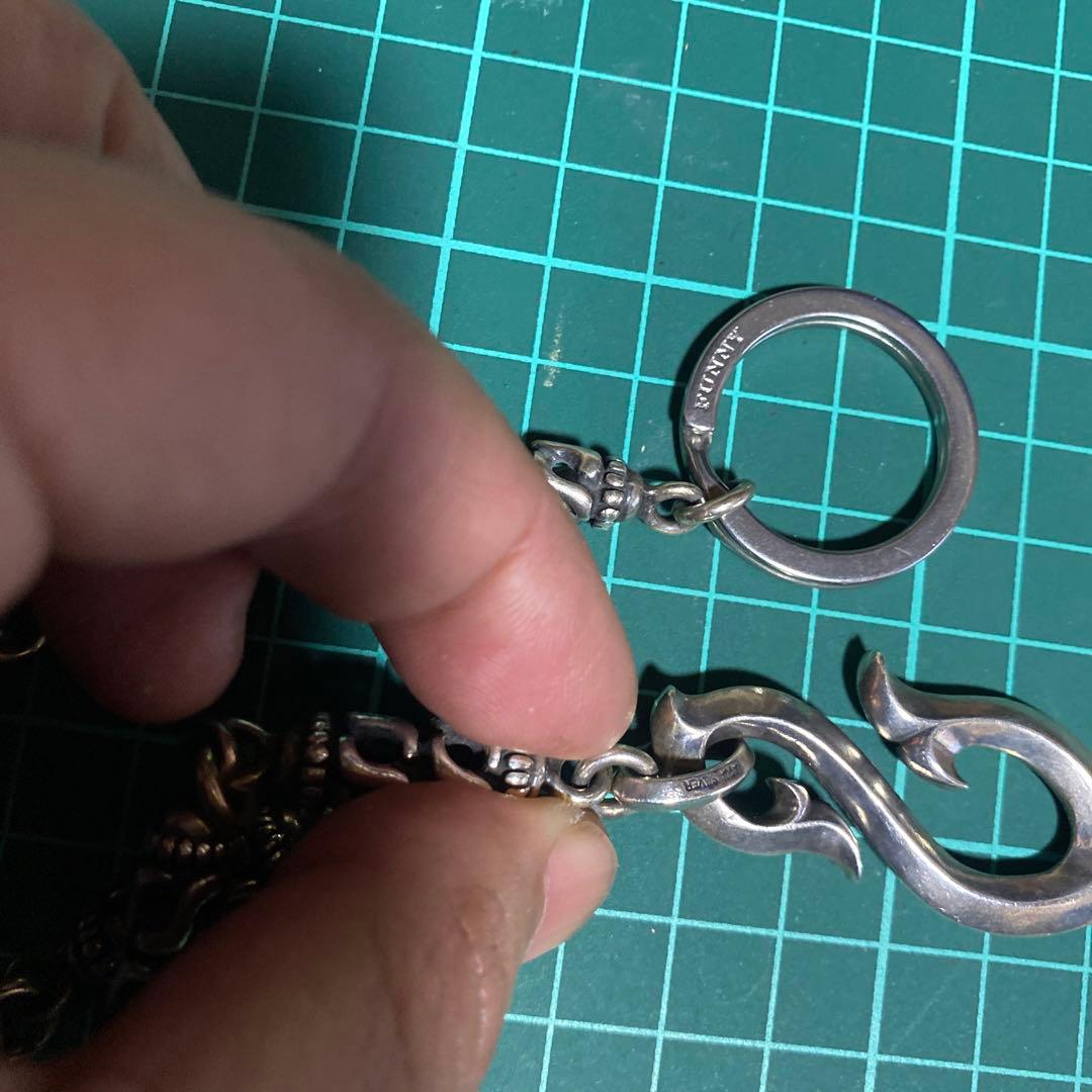 rock　アクアシルバー925ウォレットチェーン　AQUA　SILVER