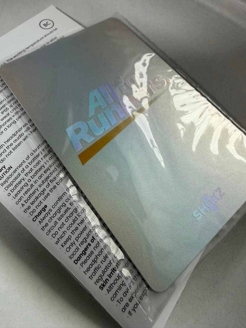 SHOKZ 骨伝導イヤホン ホワイト　オープンランプロ2 大迫傑モデル通常サイズ