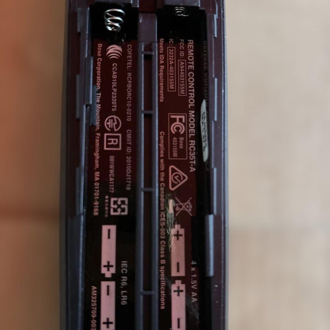 BOSE AV35 control Console本体、リモコンのみ【ジャンク】