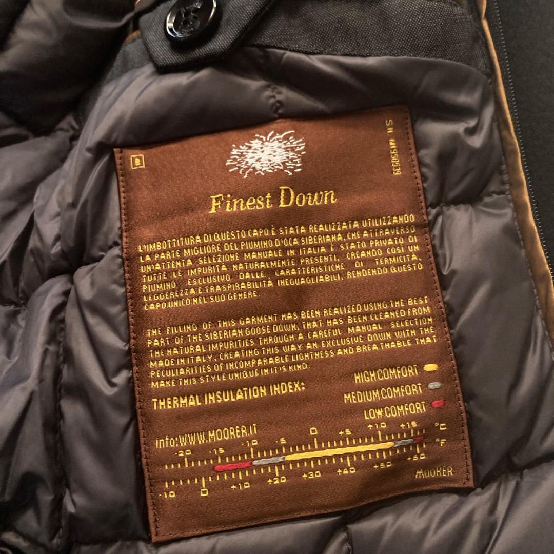 【美品】MOORER DUCALE-LE ウールカシミヤ ダウンチェスターコート