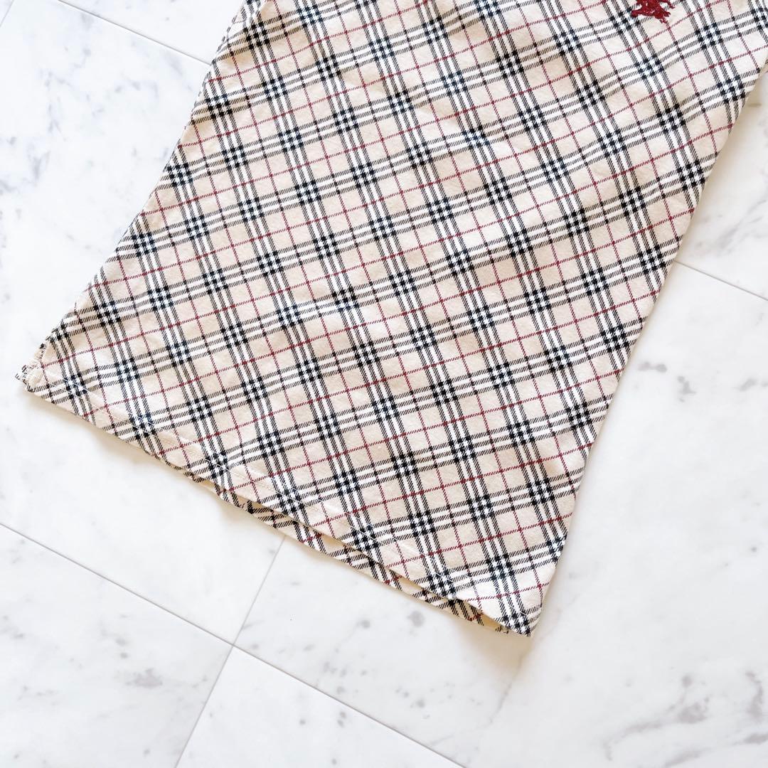 美品★BURBERRY BLUE LABEL バックリボンタンクトップ　チェック