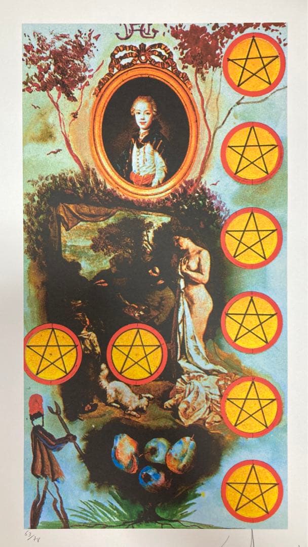 【真作保証】サルバドール・ダリ リトグラフ 直筆サイン エンボス印有り 版画