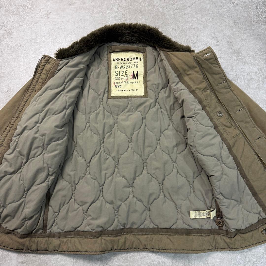 美品■アバクロ【M】ミリタリージャケット N-1デッキ アメカジ ブルゾン 人気