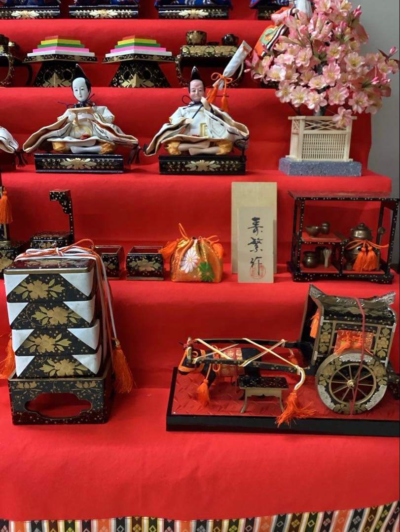 雛人形　七段飾り　熊野　寿繁作　105巾