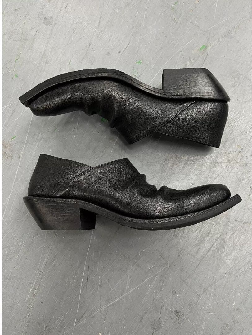 靴 Opium Phantom Leather Heel Boots vintage