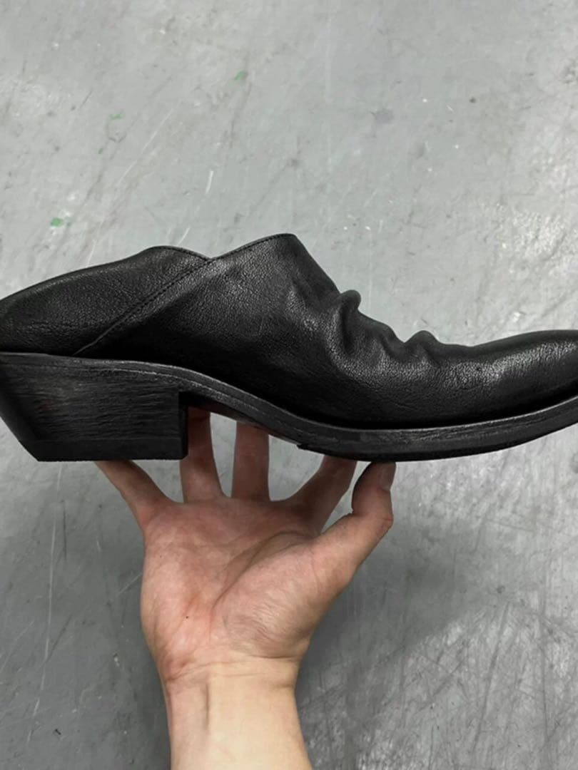 靴 Opium Phantom Leather Heel Boots vintage