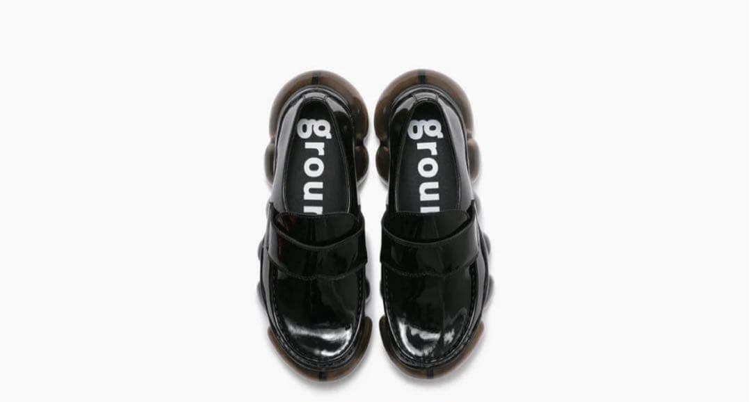 す*く様 grounds JEWELRY LOAFER ENAMEL BLACK