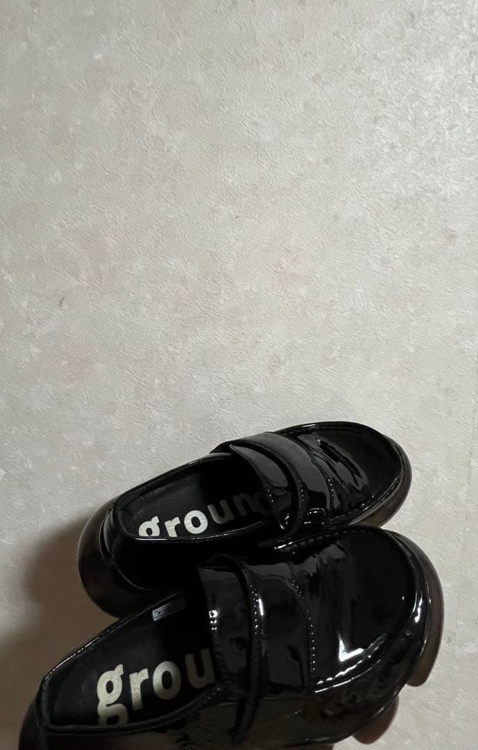 す*く様 grounds JEWELRY LOAFER ENAMEL BLACK