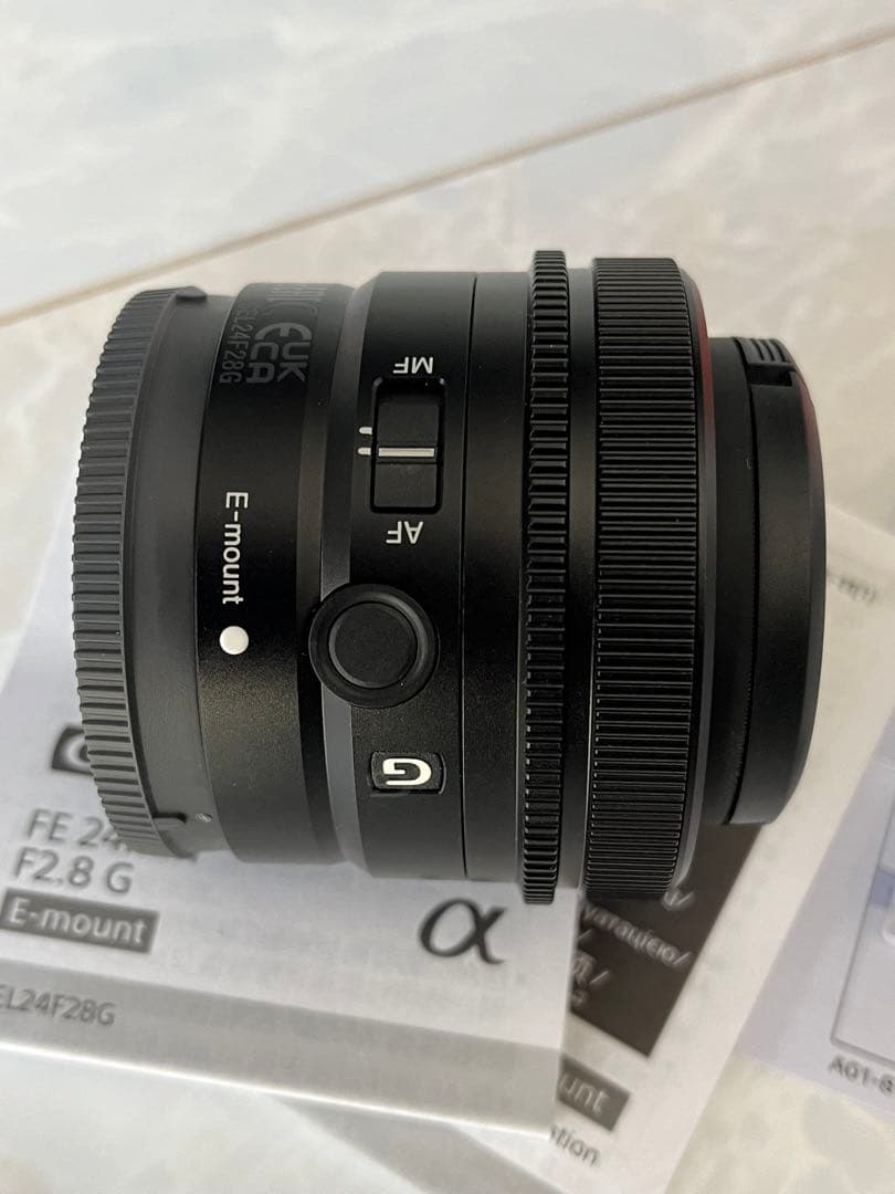 ほぼ新品SONY FE24mm F2.8G SEL24F28G 保護フィルター付