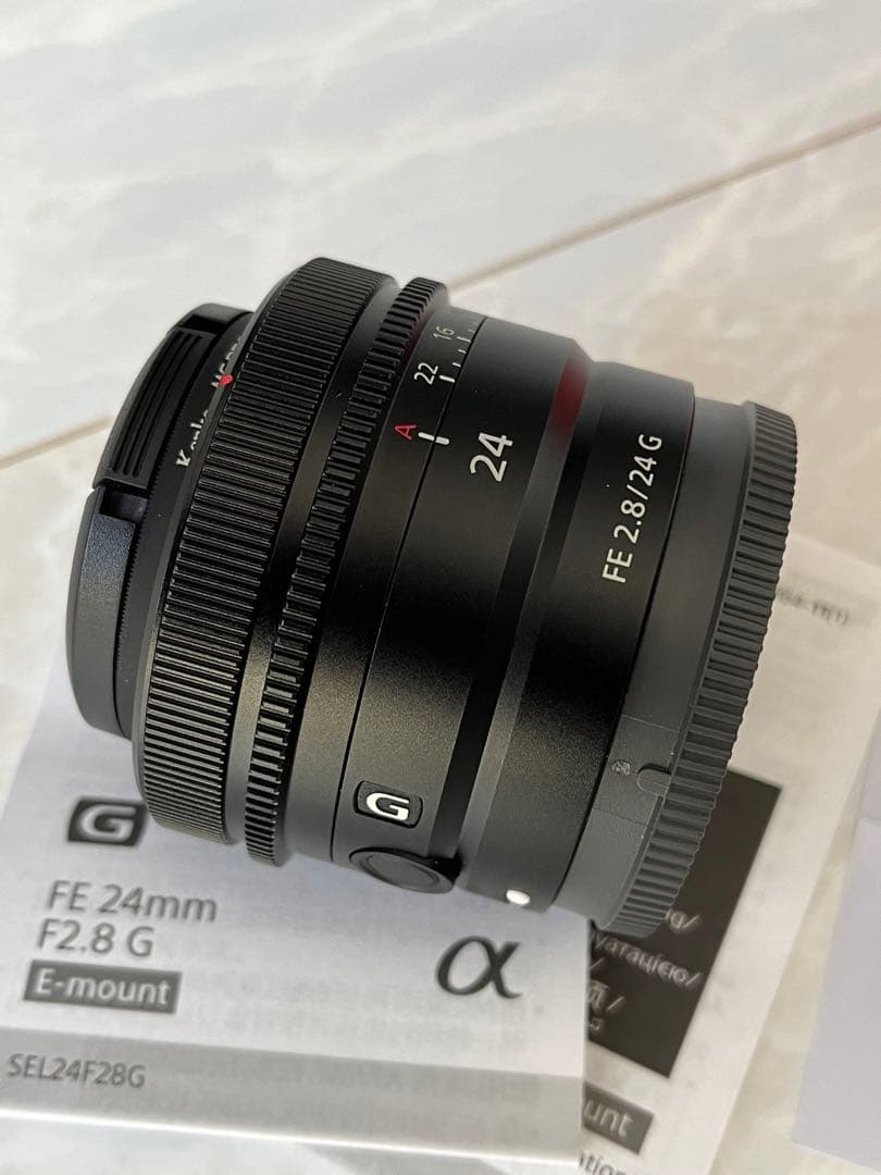 ほぼ新品SONY FE24mm F2.8G SEL24F28G 保護フィルター付