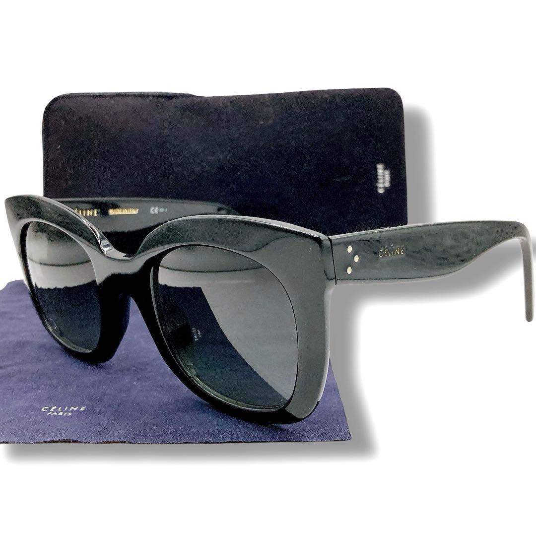 極美品✨CELINE セリーヌ　サングラス　サイドロゴ　ブラック　フィービー期