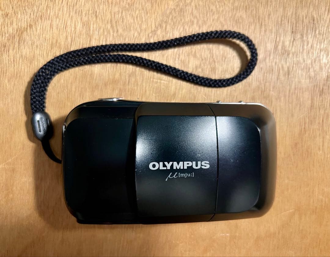 OLYMPUS μ (mju) コンパクトフィルムカメラ 電池付き 試写有り