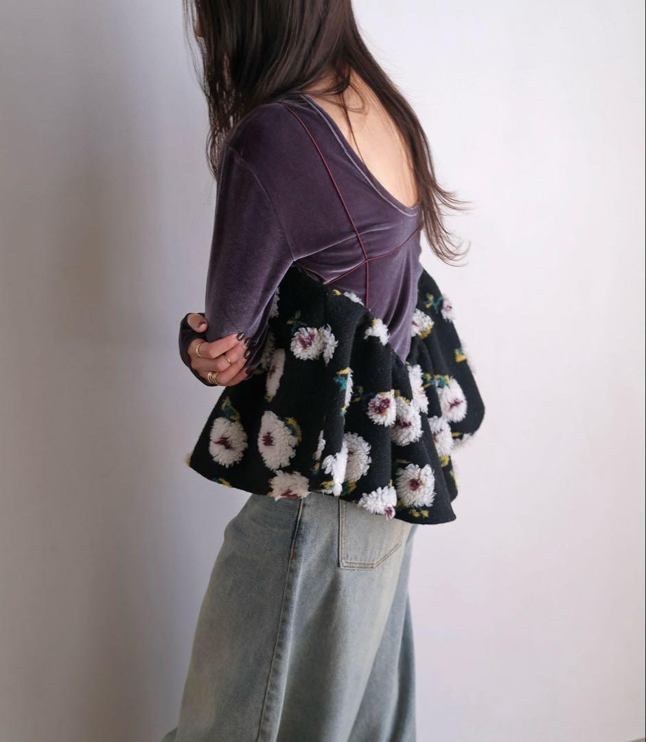 【未使用】AKTE ボアキャミソール