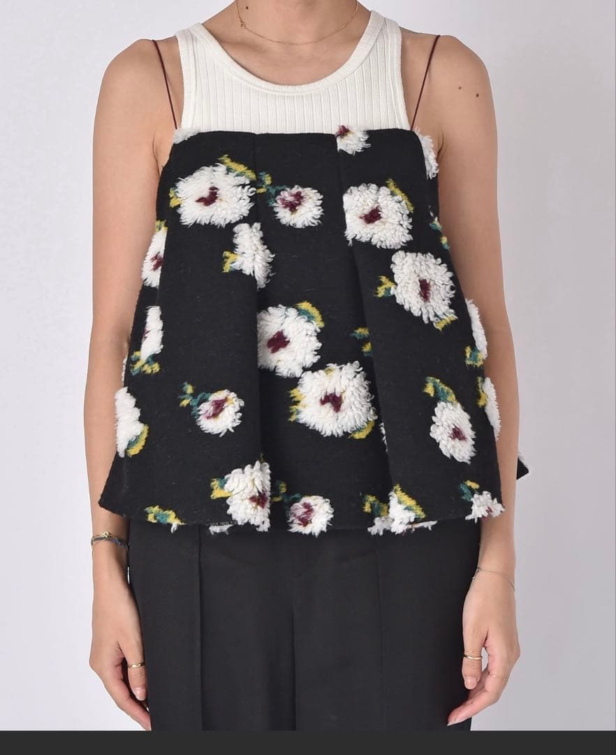 【未使用】AKTE ボアキャミソール