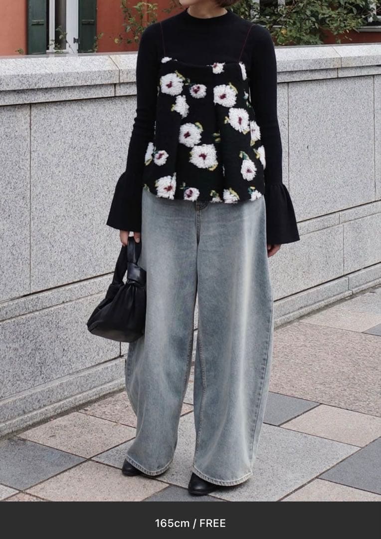 【未使用】AKTE ボアキャミソール