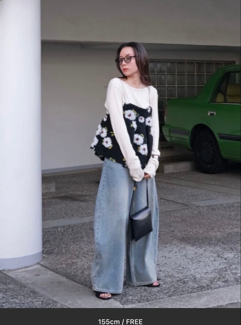 【未使用】AKTE ボアキャミソール