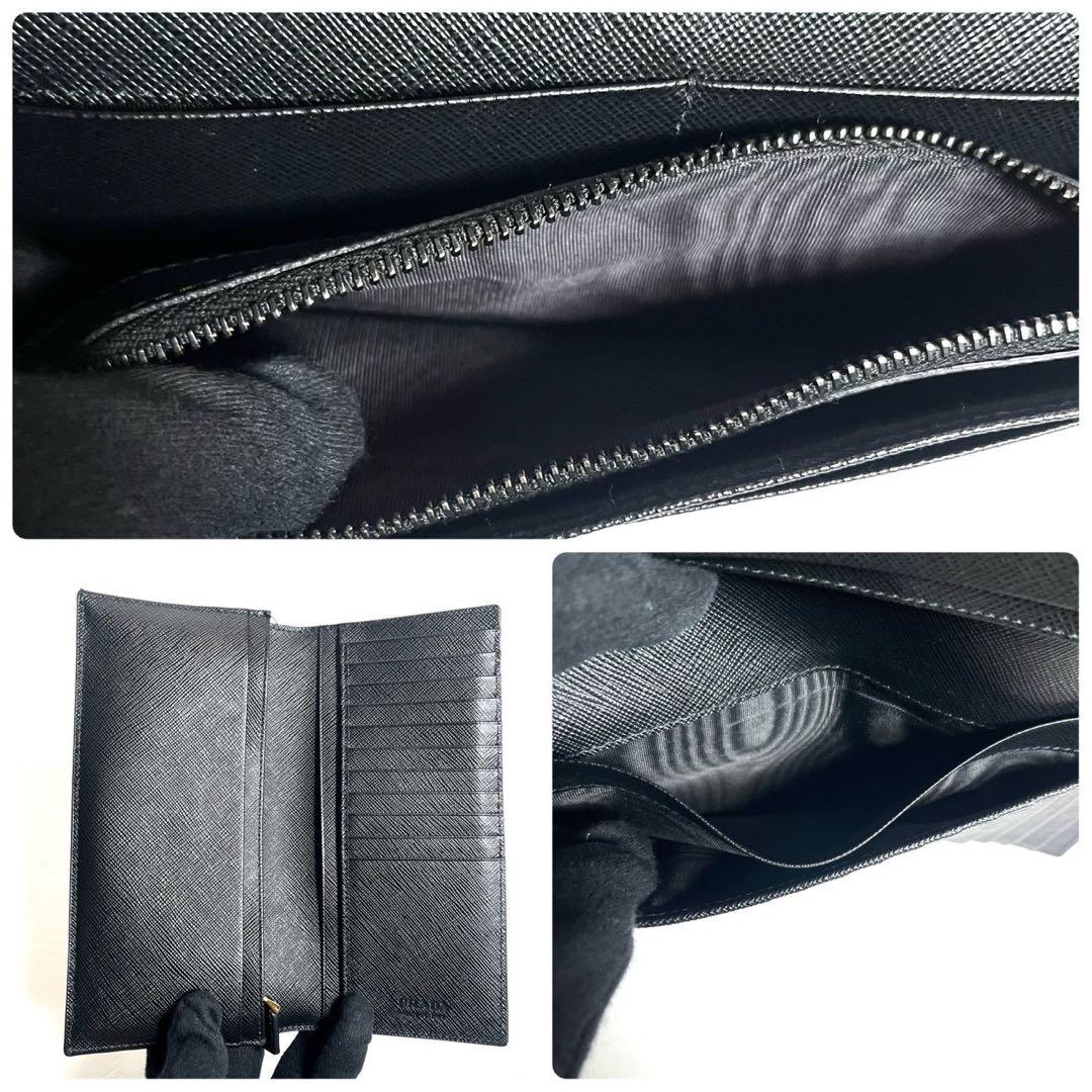 【新品同様・付属品完備✨】現行 プラダ 長財布 サフィアーノレザー　RFID掲載