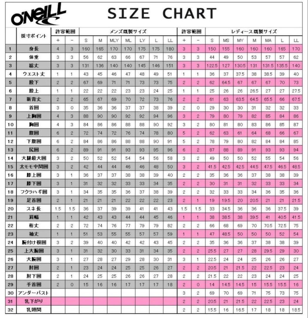 O'NEIL(オニール)5×3mm セミドライ メンズ M相当