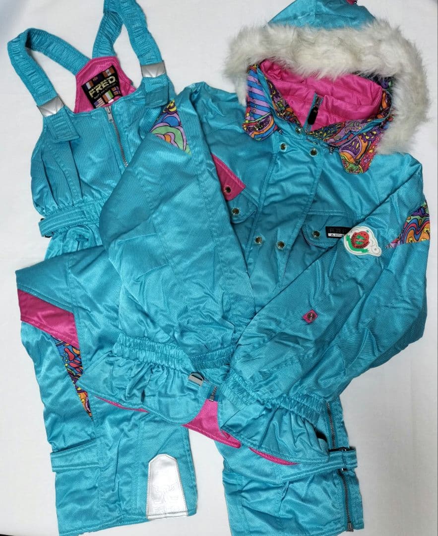 FRED スキーウェア 上下セット キッズ 90年代レトロ